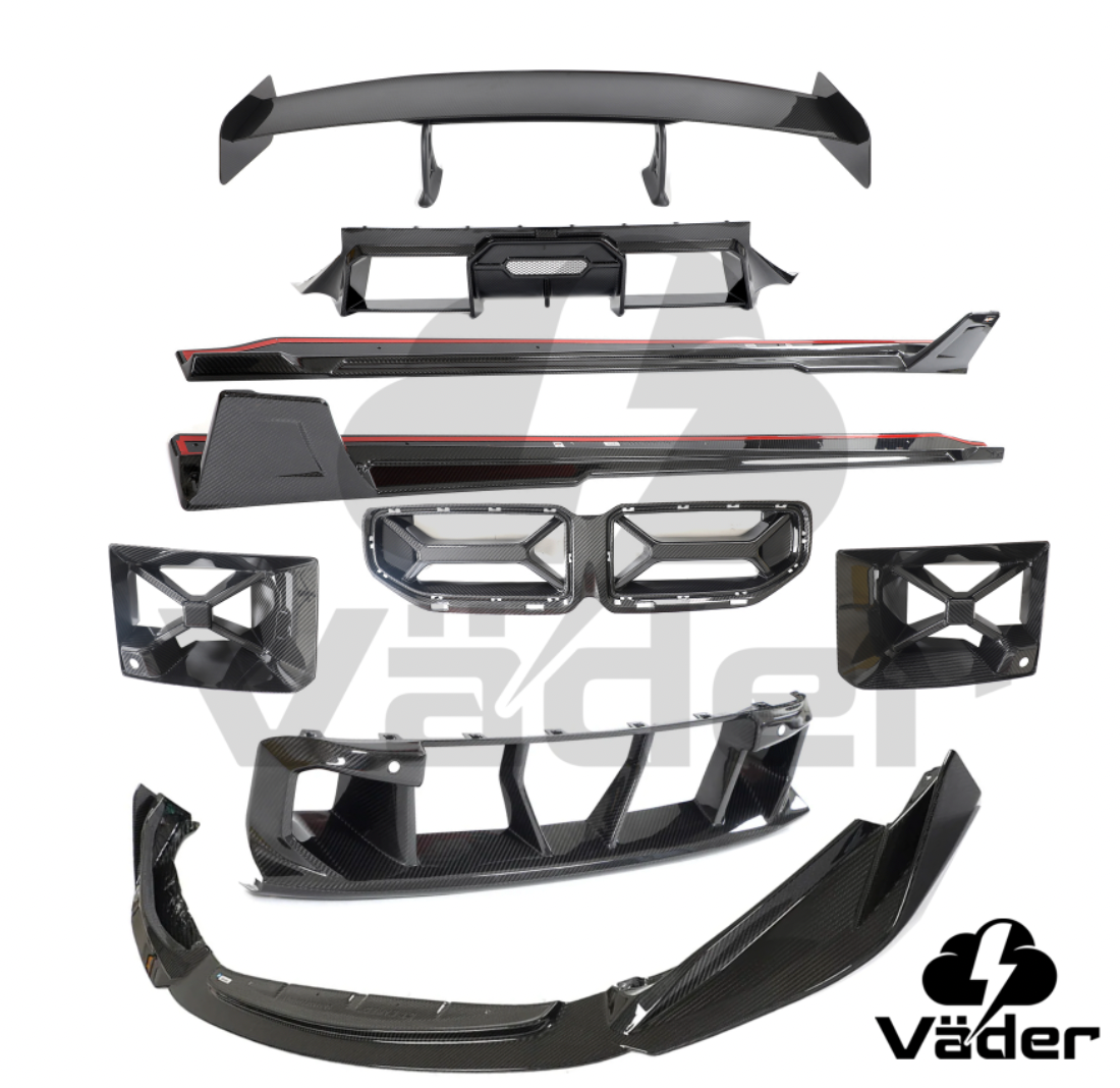 BMW M2 G87 MASK BŁOTNIKI SPOILER PRZÓD TYŁ CAŁY KOMPLET