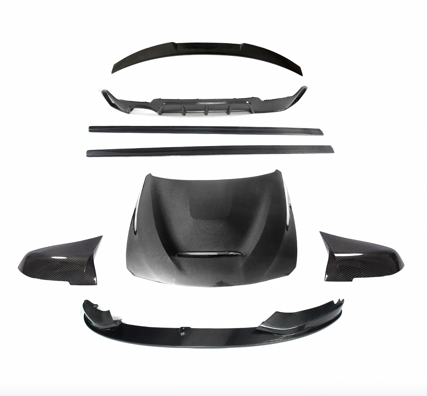BMW 4 f32 f33 f36 maska spoiler przód tył listwa komplet