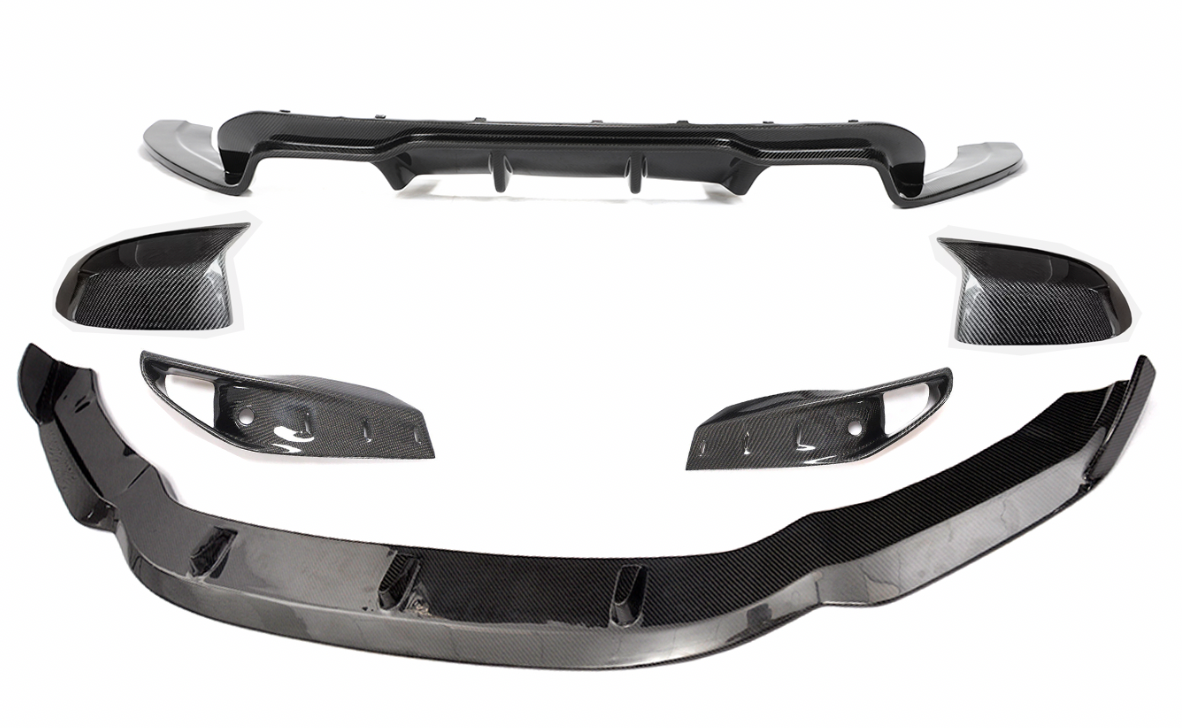 BMW X5M F85 SPOILER PRZÓD TYŁ LISTWA CARBON NAKŁADKA KPL