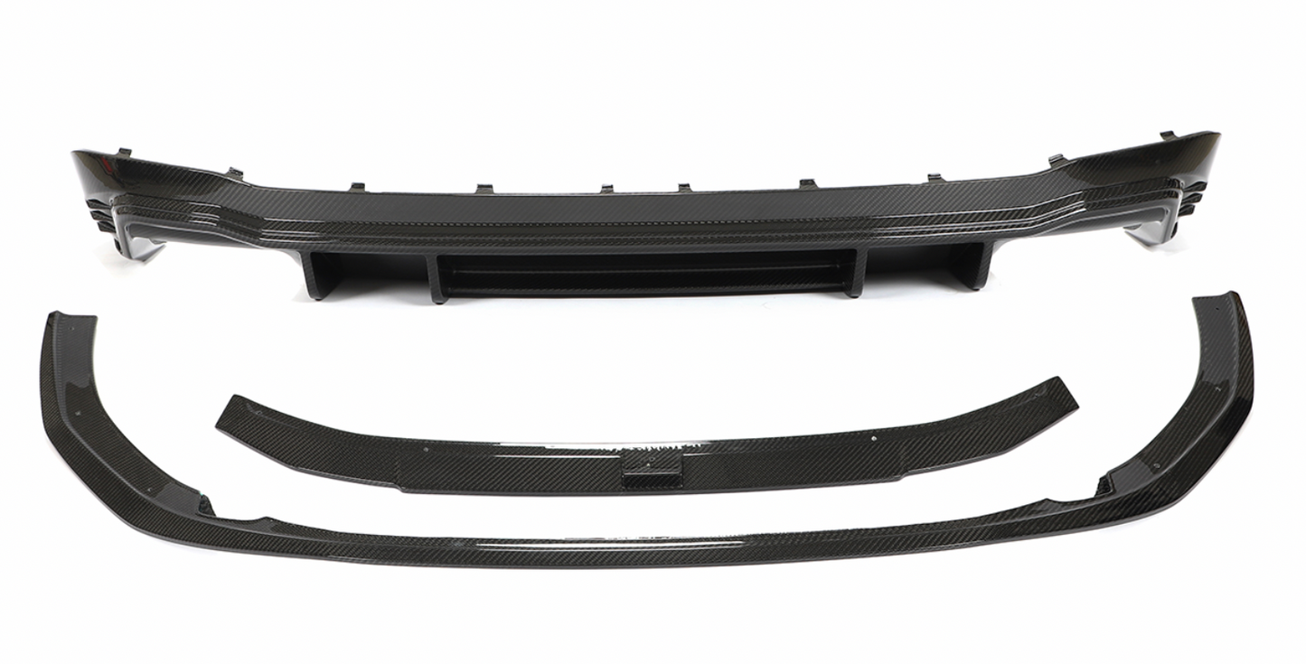 AUDI RS4 SPOILER PRZÓD TYŁ LISTWA CARBON KPL