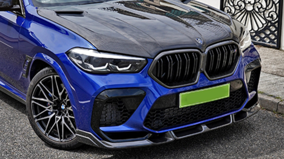 BMW F96 X6M X6 VI Competiti 2019-2023 MASKA SPOILER DOKŁADKA DYFUZOR CARBON