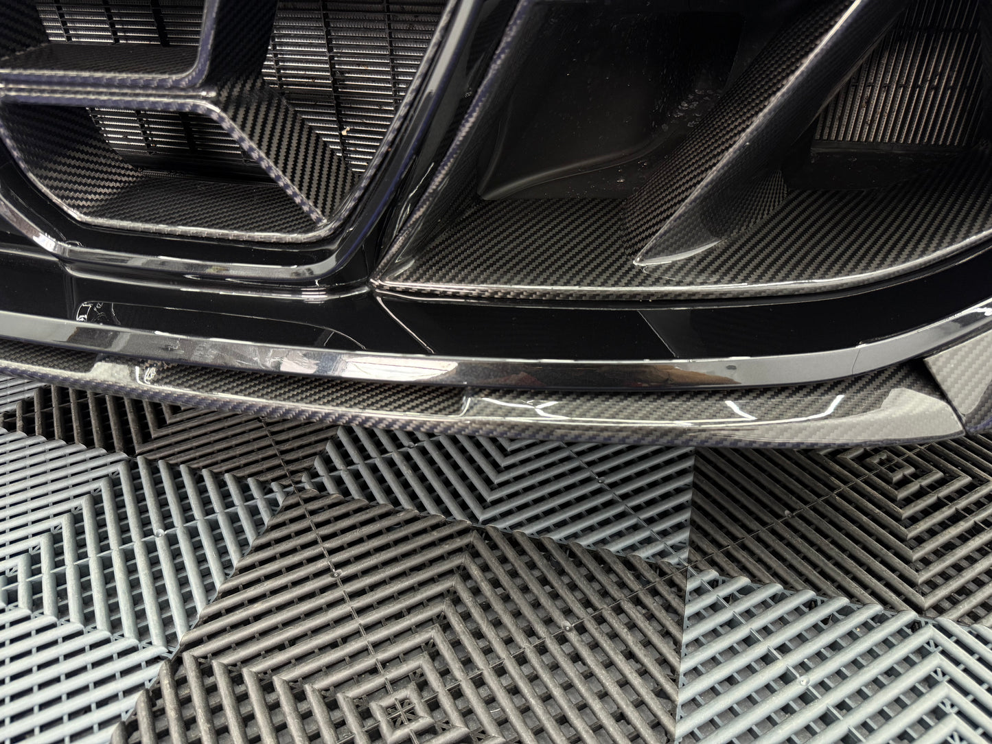 Bmw M3 G80 M4 G82 G81 G83 spoiler zderzaka przedniego karbon