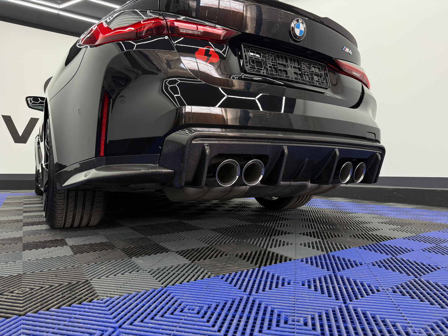 Bmw M3 G80 G81 spoiler zderzaka tylnego karbon