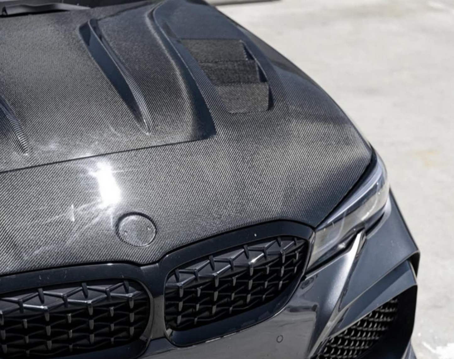 BMW 3 Series G20 330I M340I MASKA POKRYWA SILNIKA CARBON 2019- Hood