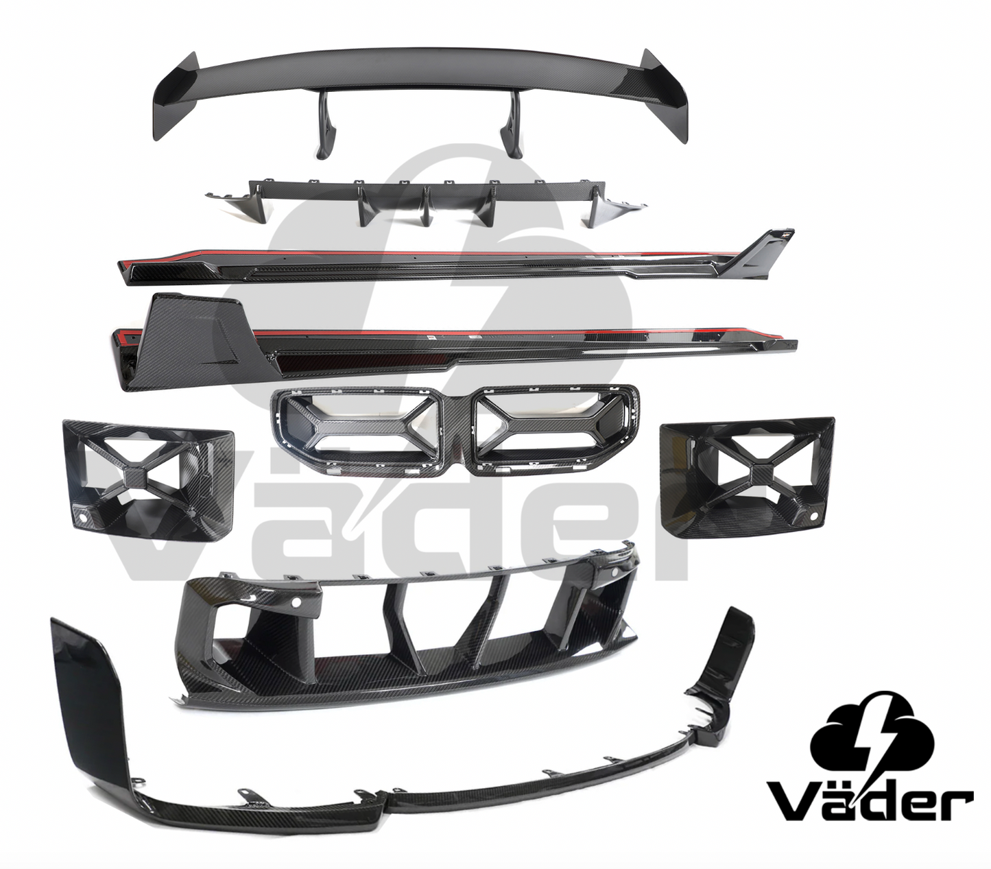 BMW M2 G87 MASK BŁOTNIKI SPOILER PRZÓD TYŁ CAŁY KOMPLET
