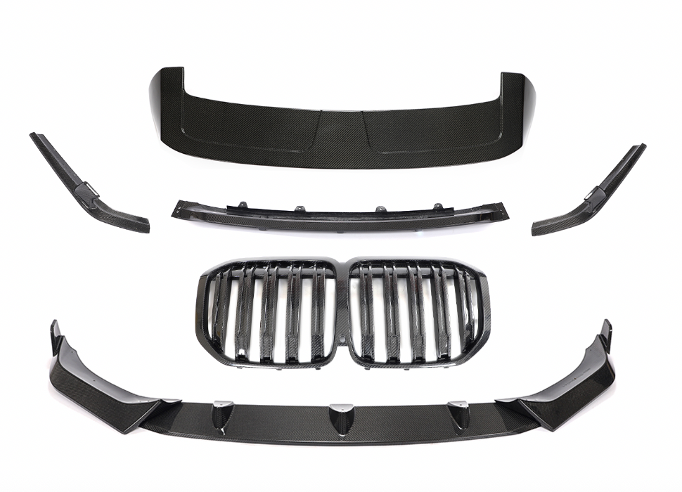 BMW X7 G07 SPOILER PRZÓD TYŁ LISTWA KOMPLET CARBON