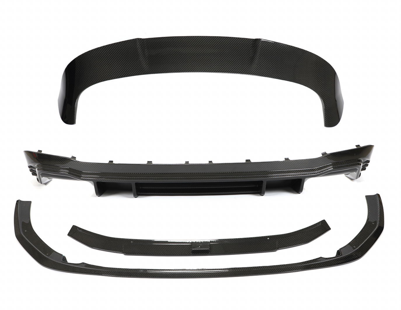 AUDI RS4 SPOILER PRZÓD TYŁ LISTWA CARBON KPL