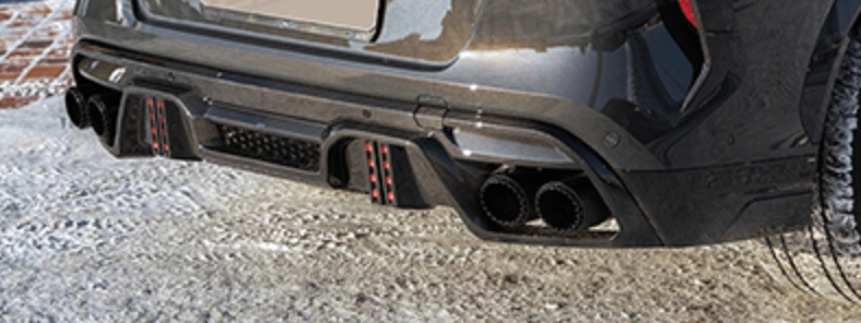 BMW F96 X6M X6 VI Competiti 2019-2023 MASKA SPOILER DOKŁADKA DYFUZOR CARBON